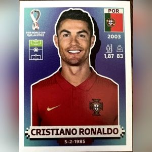 Christiano Ronaldo Panini World Cup sticker